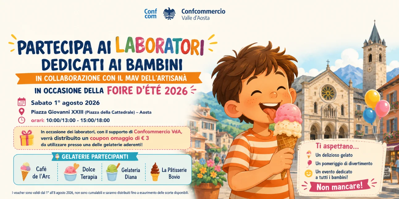 Laboratori dedicati ai bambini in occasione della Foire d’Été 2026